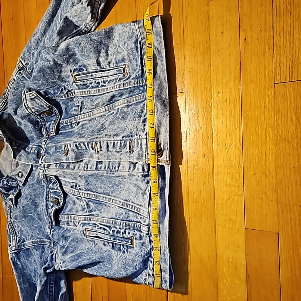 Levi's Vintage Acid Washed Denim Trucker Jacket Med Unisex - Picture 11 of 16